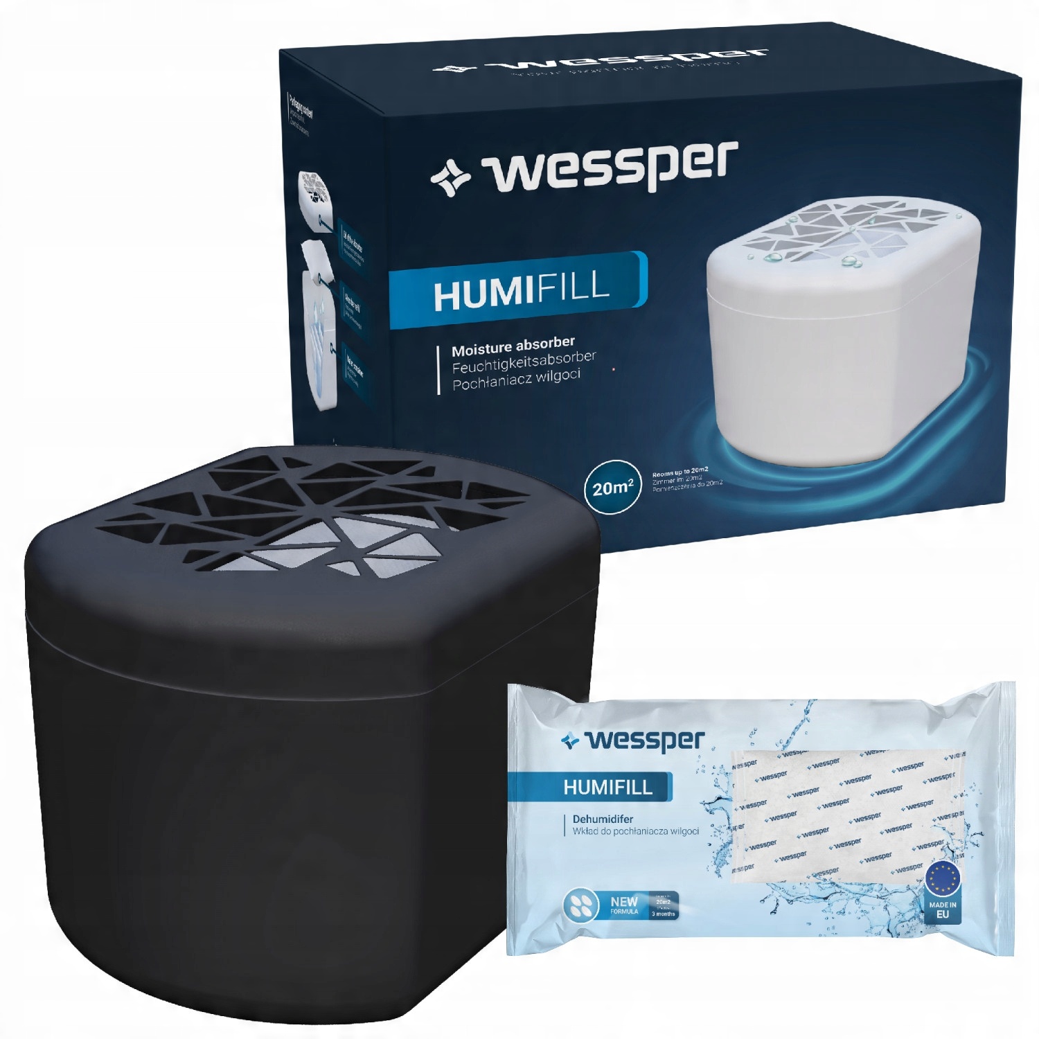 

Pochlaniacz Wilgoci Wessper 250 G Wkład Czarny