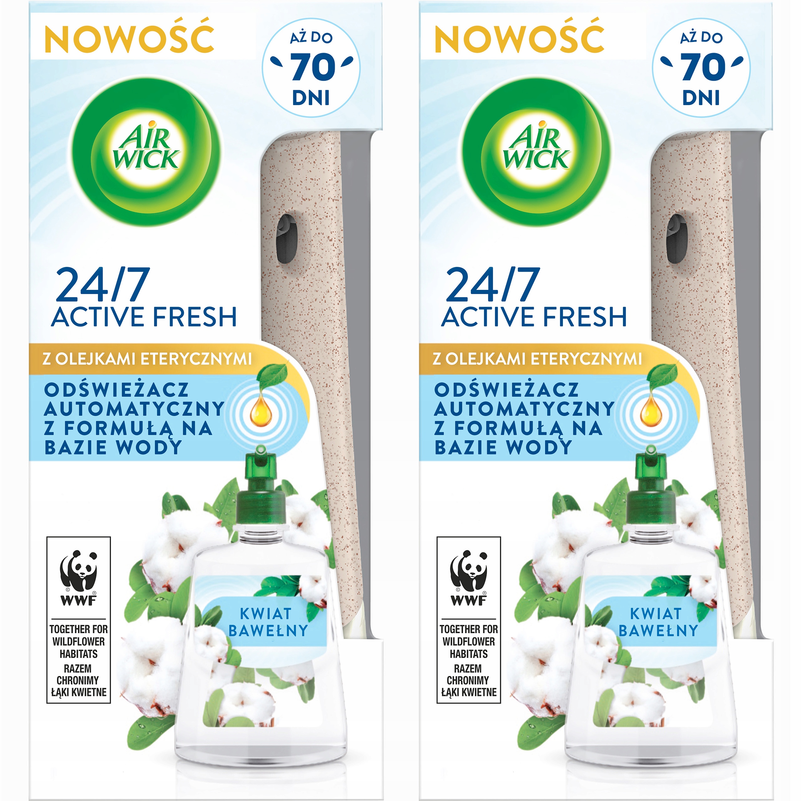 

Air Wick Odświeżacz Active Fresh Komplet x 2