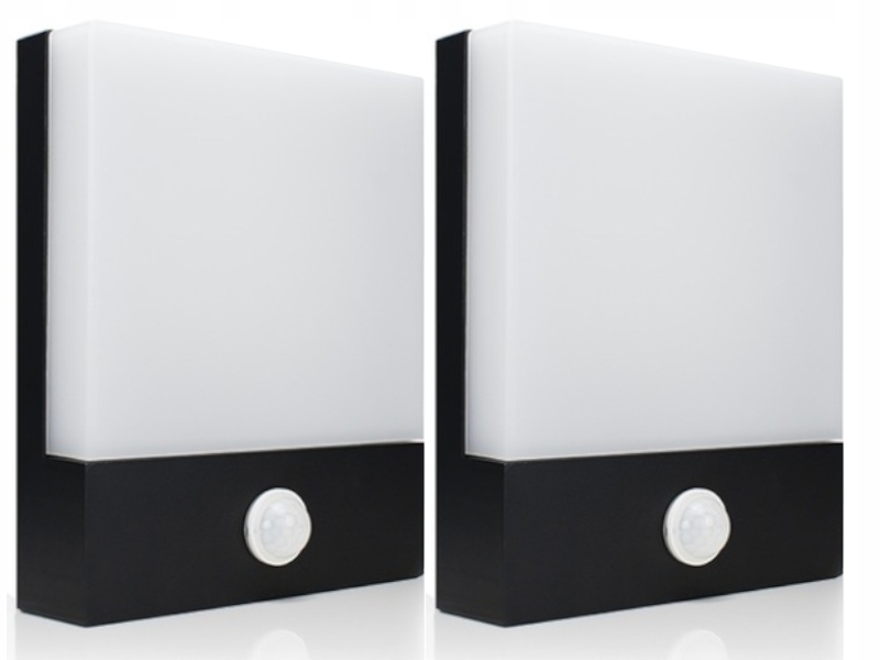 2x Led zahradní nástěnná lampa IP65 Snímač pohybu pro zahradu domu