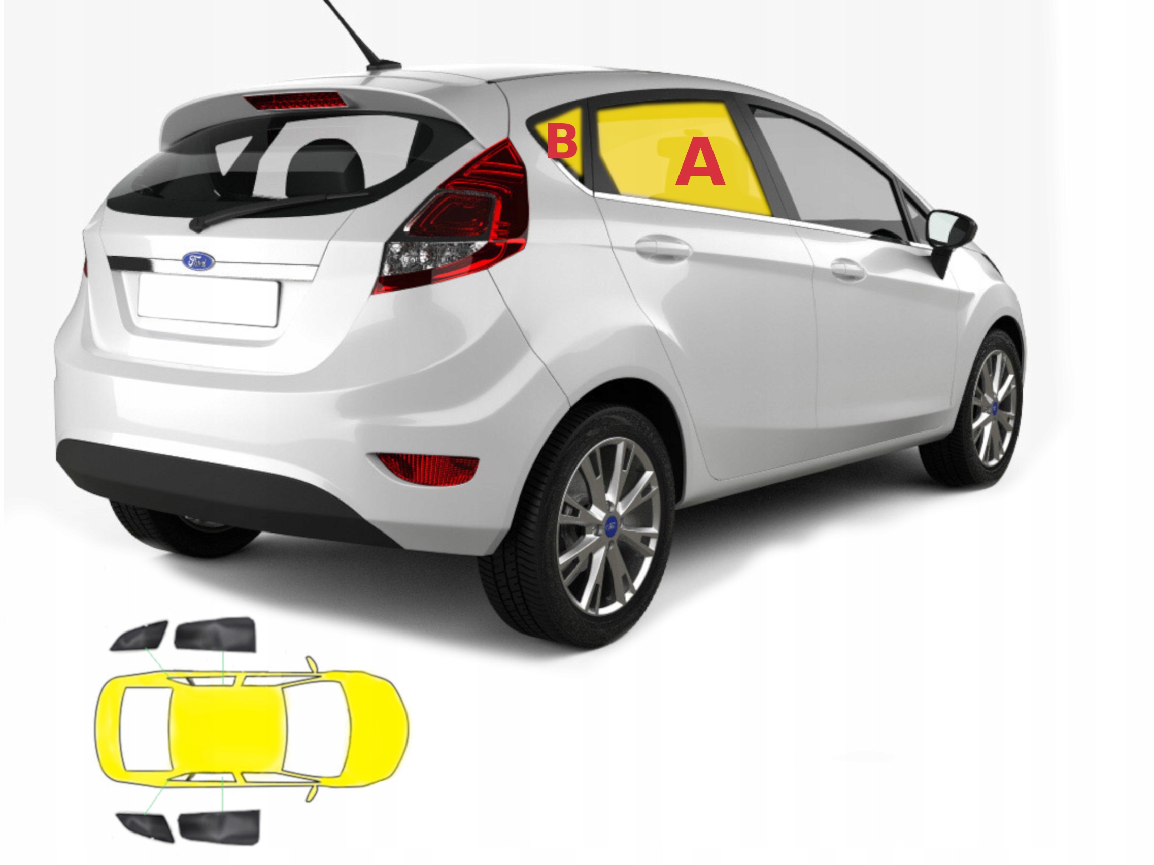 Sluneční clony Ford Fiesta MK7