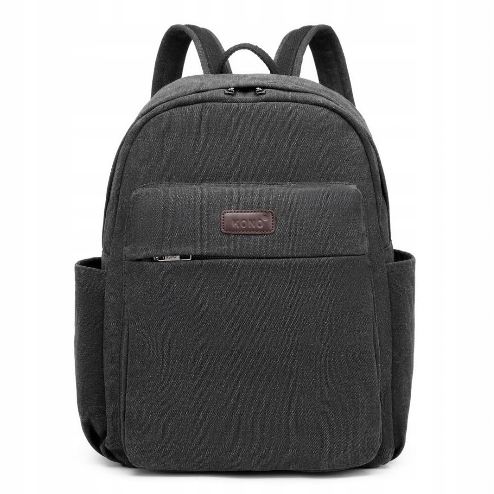 Šedý Batoh Vintage Plátěný Dámský Městský do práce Grafitový Bossi