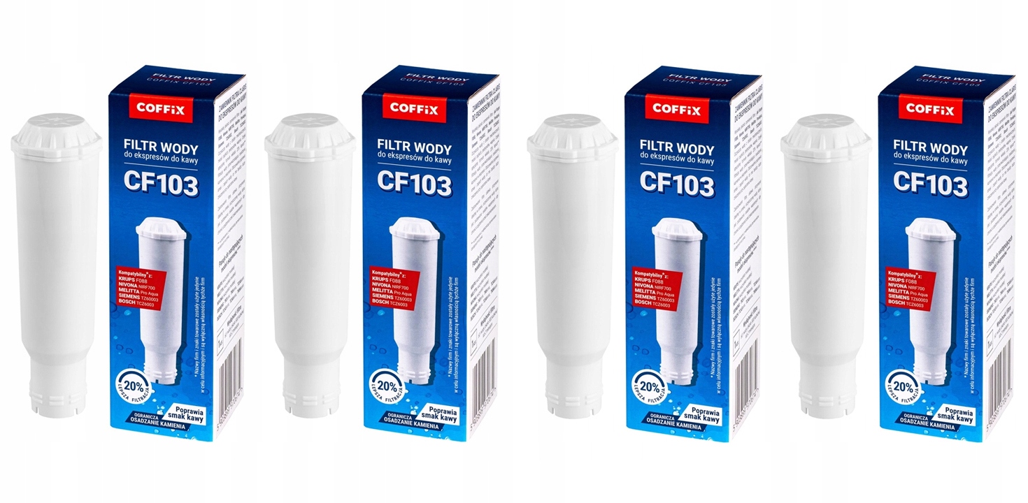 4x Filtr do ekspresu Nivona Krups Siemens Bosch zamiennik– Coffix CF103