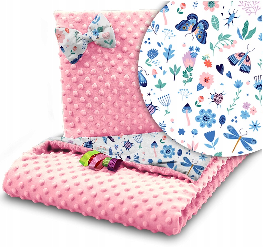 

Babymam Komplet Do Wózka Minky Kocyk Poduszka