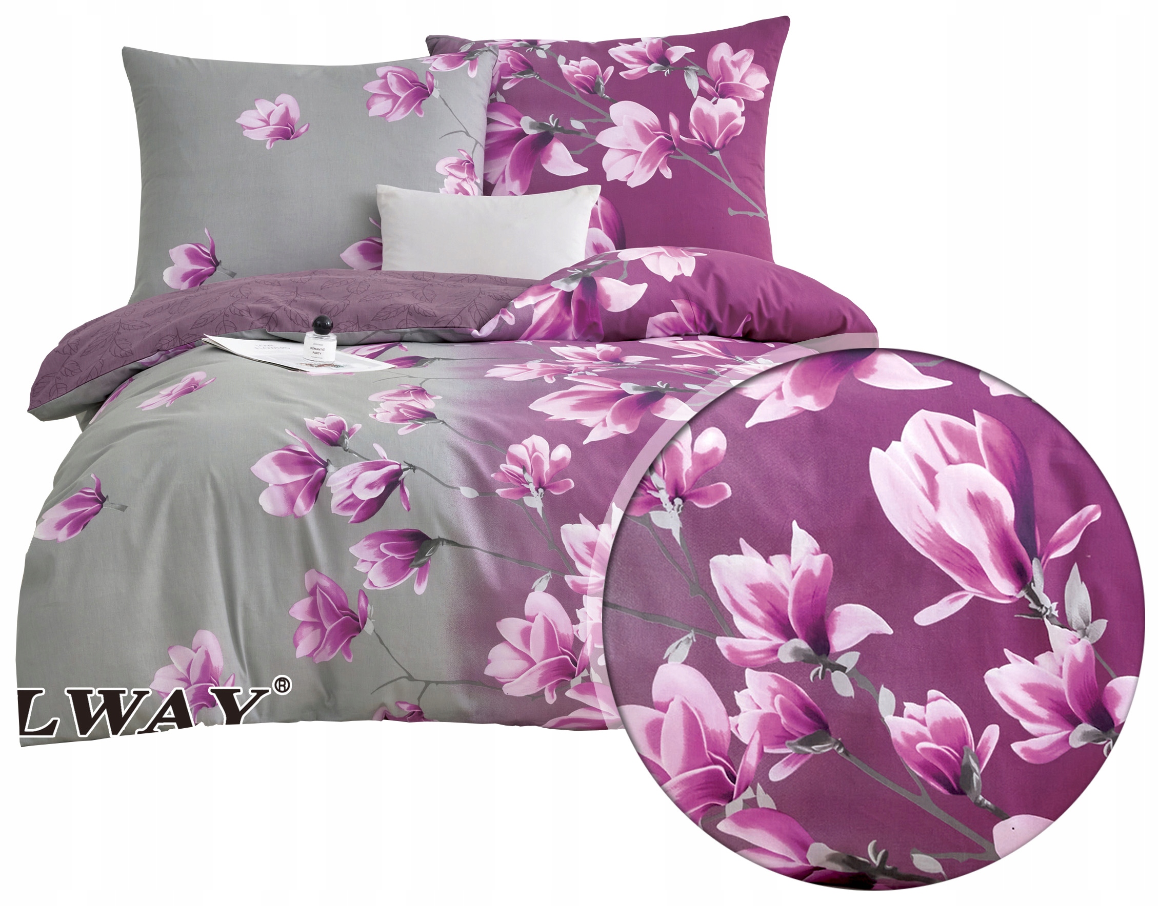 Pościel 160x200 satyna bawełniana Elway 8004 100% Bawełna Nowe