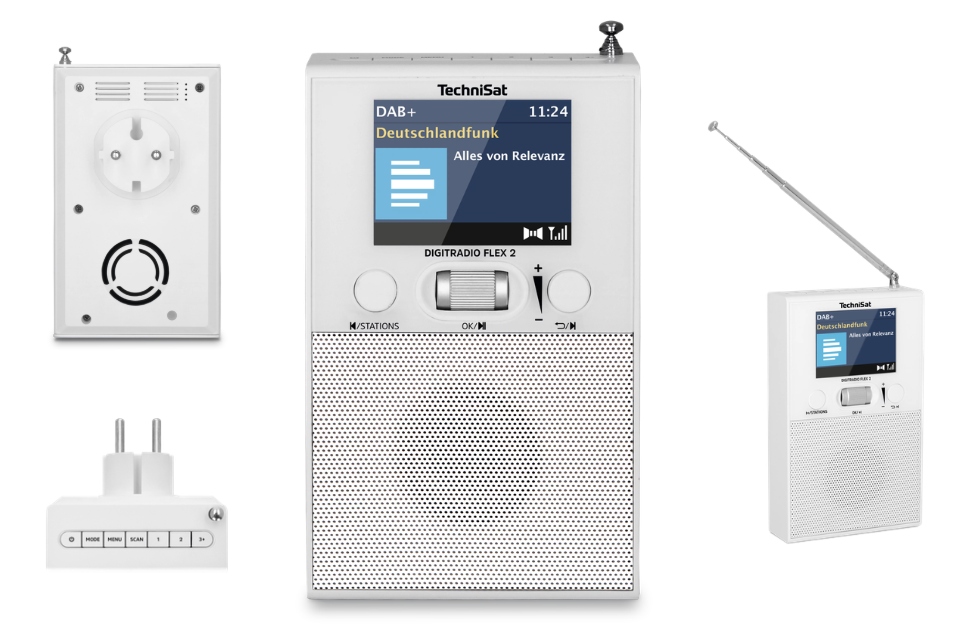 Zásuvkové rádio TechniSat Digitradio Flex 2 Dab+ Fm Bluetooth Budík
