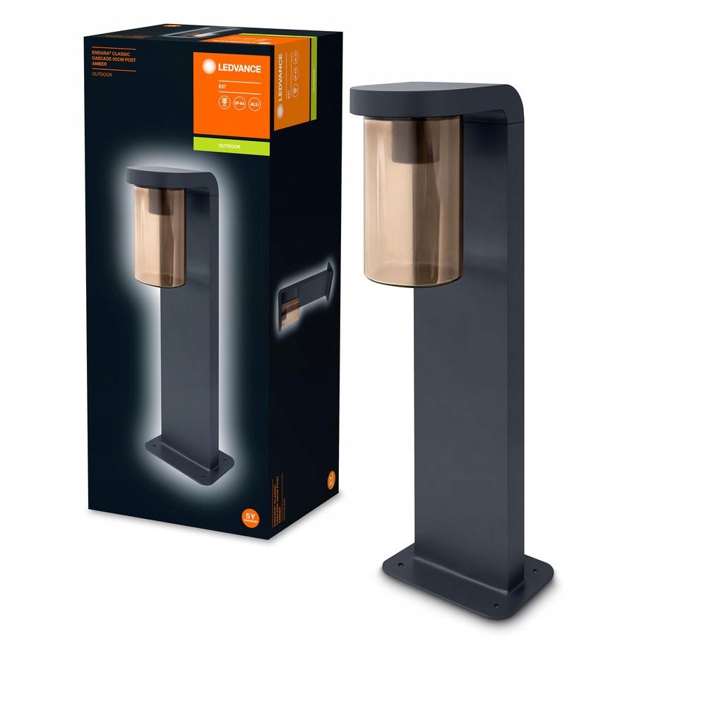 Venkovní zahradní lampa Stojící sloupek E27 50 cm IP44 Šedá Ledvance
