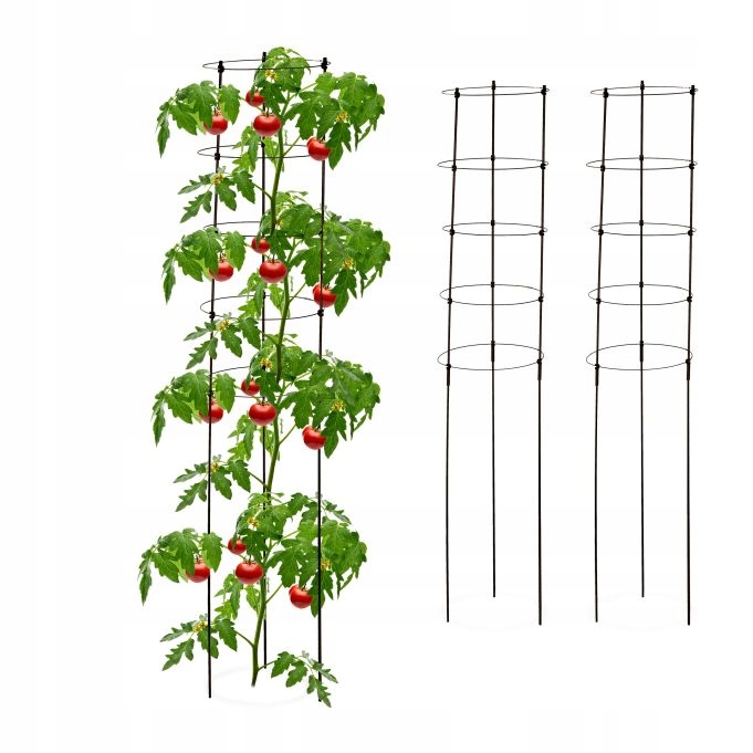 Pergola kovová Relaxdays 150 cm 3 kusy podpěra pro rostliny
