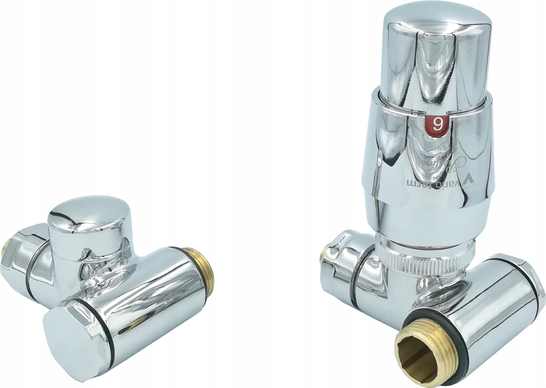 Termostatická Súprava Integrácie Do Vodno-elektrického Radiátora Ľavá Chróm