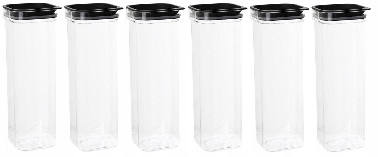 

Zestaw Pojemników Na Żywność Sypkie Płatki 6x 1,7L