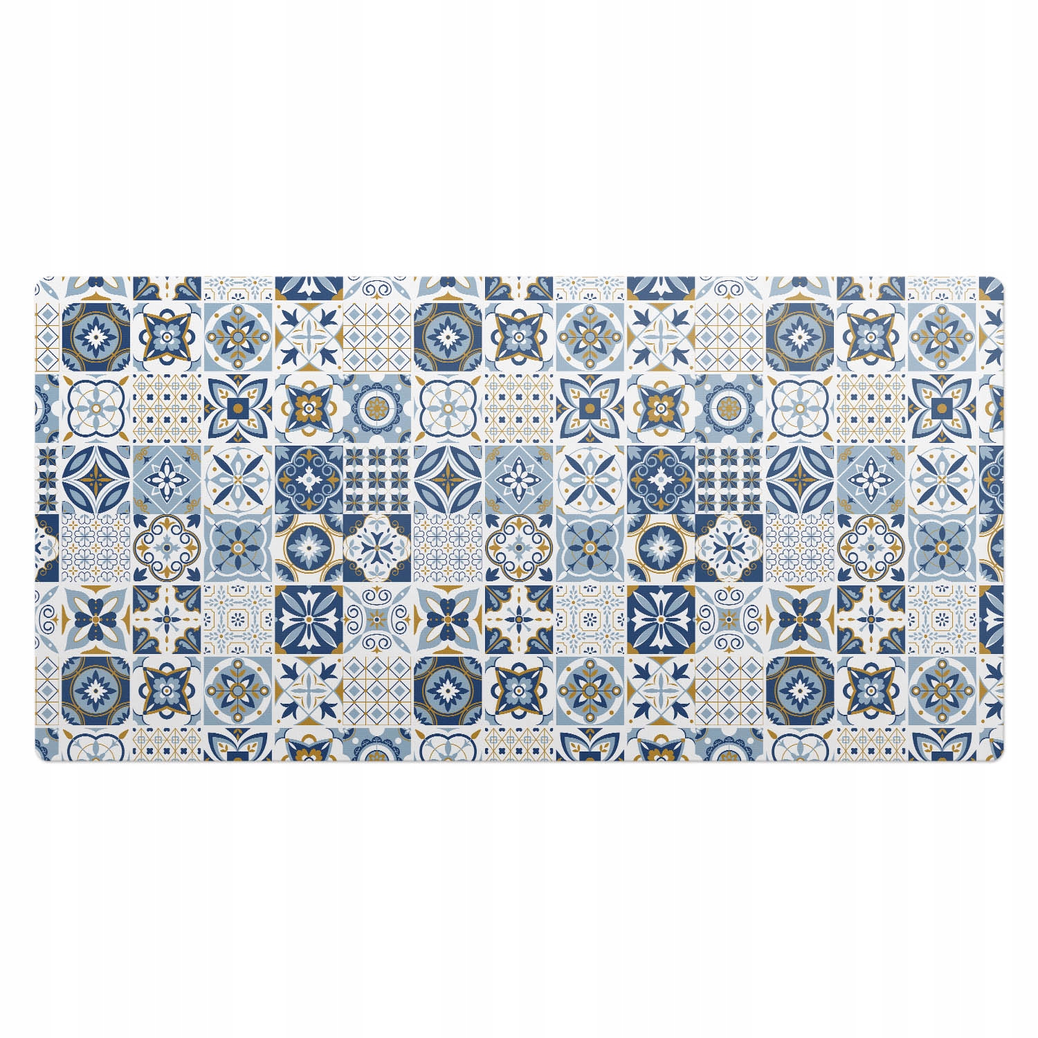 Vinylová podložka na psací stůl se stylovým potiskem Retro, vzor dlaždic 100 x 50 cm