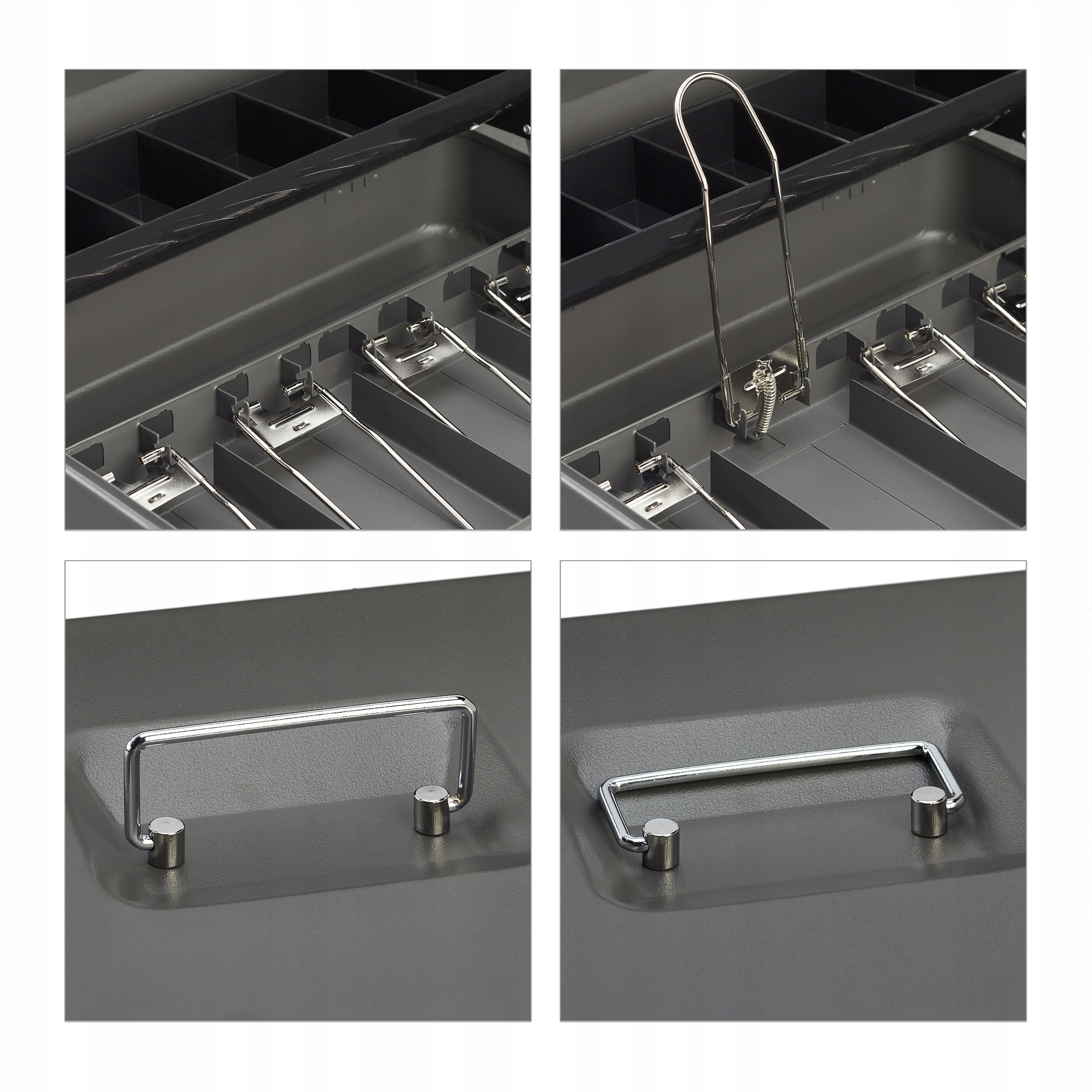 KASETKA METALOWA NA PIENIĄDZE BANKNOTY Z DOCISKIEM BANKNOTÓW DUŻA XXL Waga produktu z opakowaniem jednostkowym 2.2 kg