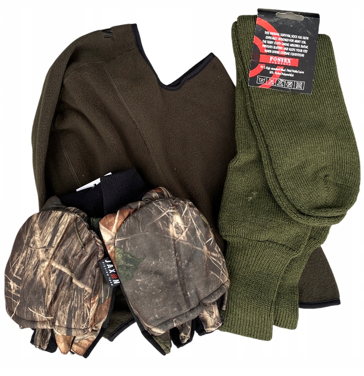 Zimní Sada Rybáře Teplé Rukavice Ponožky Jako Dárek K Vánocům 47/48