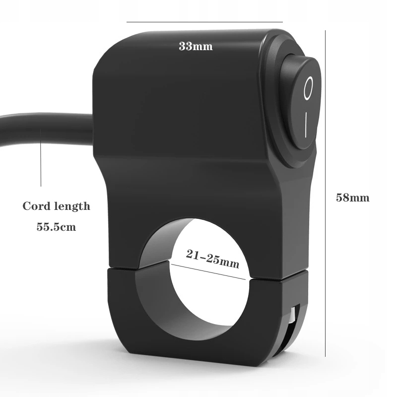 Przełącznik włącznik motocyklowy motocykl on/off 3 pozycje, wyłącznik Numer katalogowy części 32432523543555