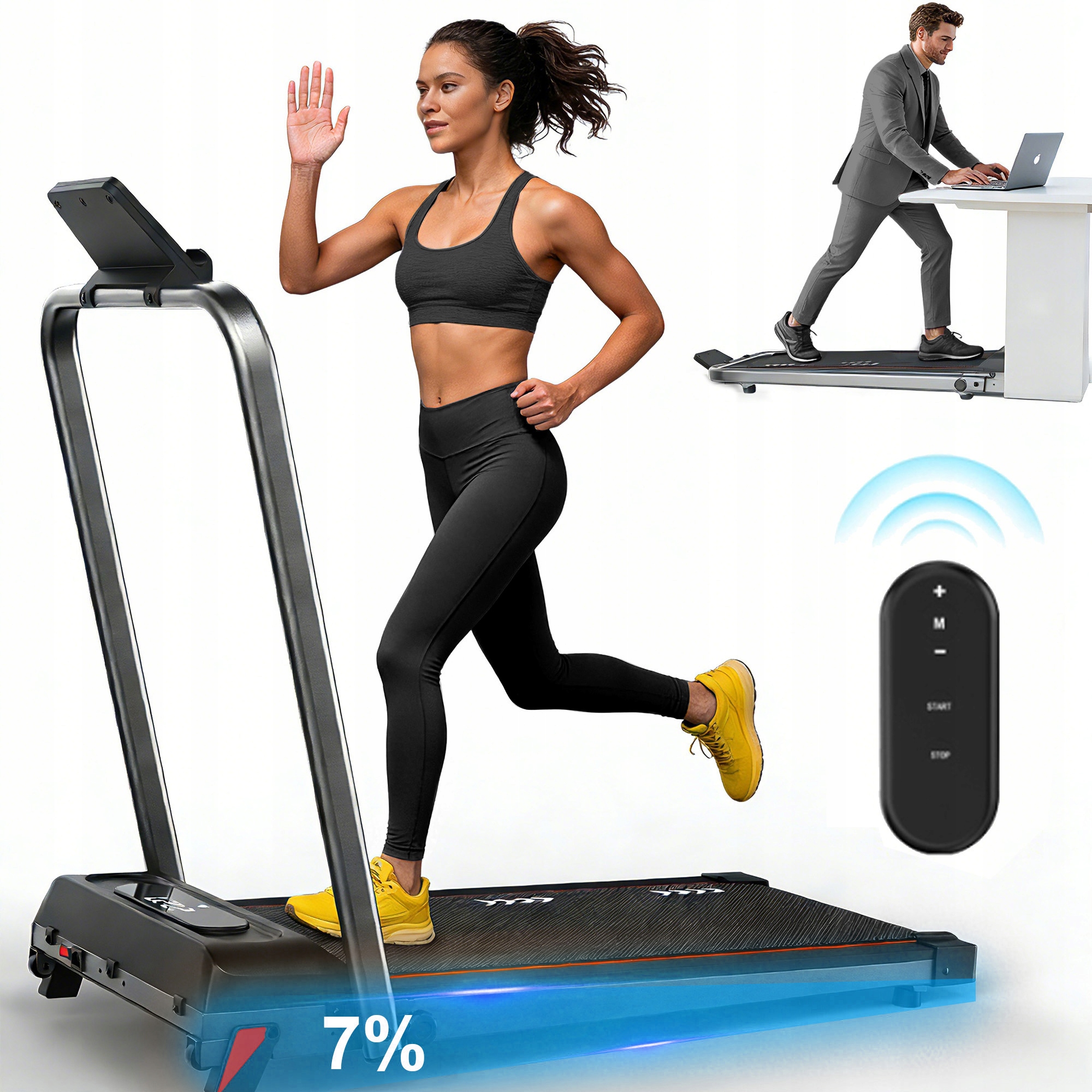 Juicease P100 Pro Skládací Elektrický Běžecký Pás 120kg 10km/h Dálkové Ovládání