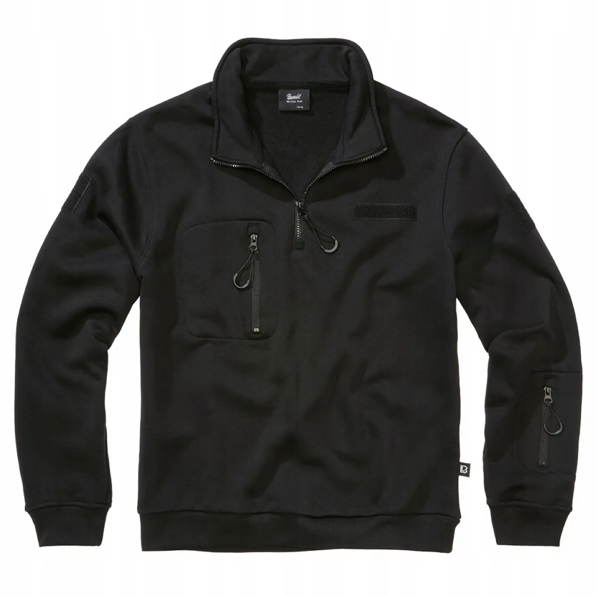 Mikina Brandit Tactical Sweat Troyer Černá XXL [XXL]