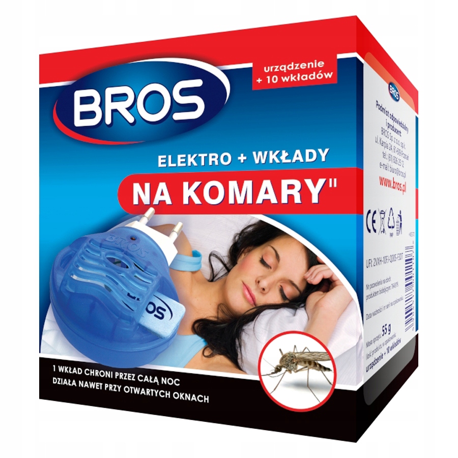 

Bros Elektro Elektrofumigator 10 Wkładów Zestaw