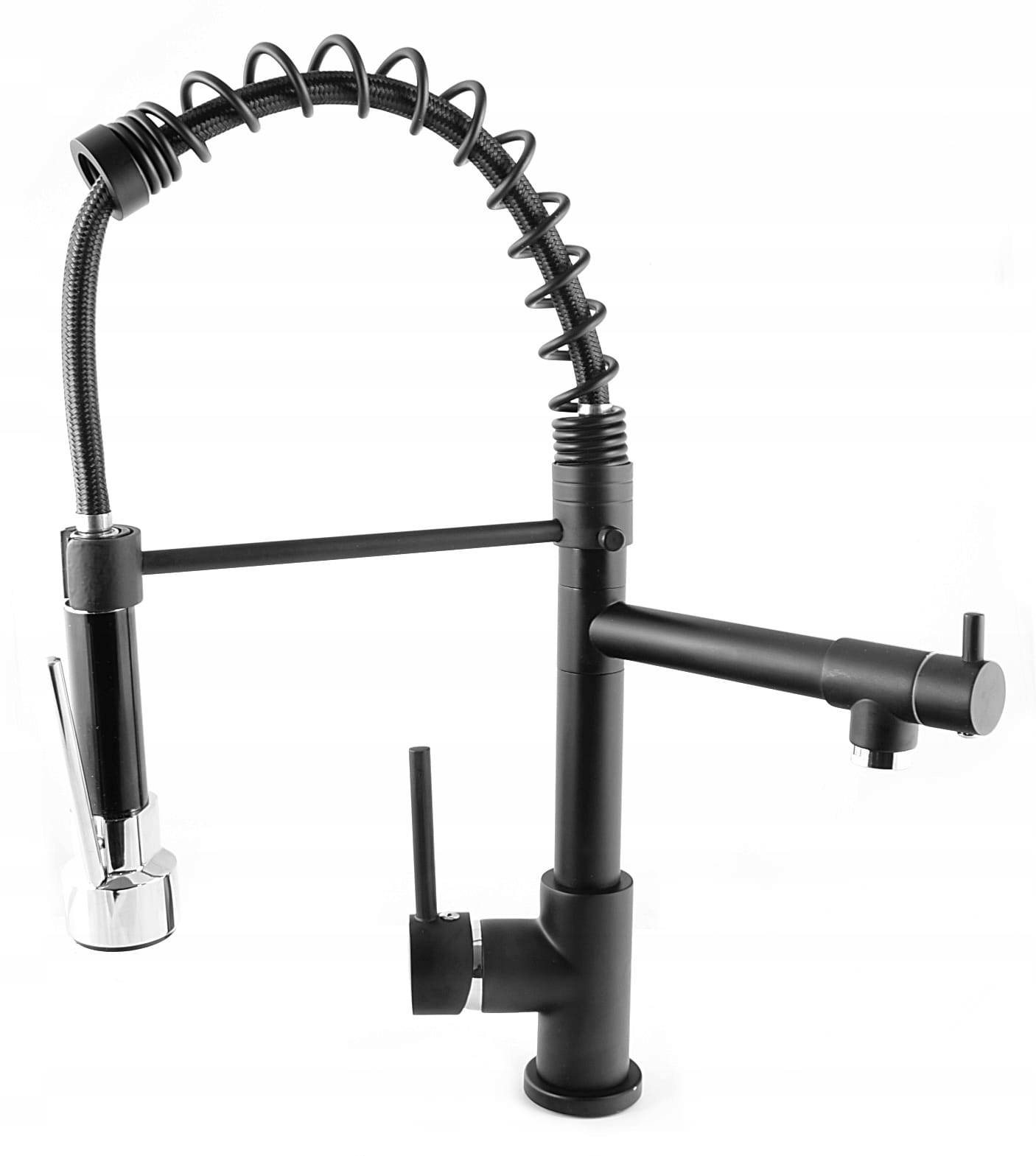

Bateria kuchenna zlewozmywakowa Spiral Duo Czarna