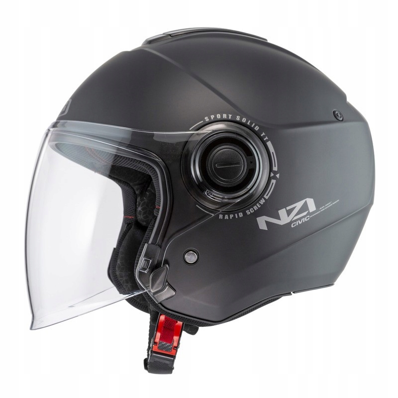 Motocyklová prilba Nzi Civic Solid Nouveau Black Matt L