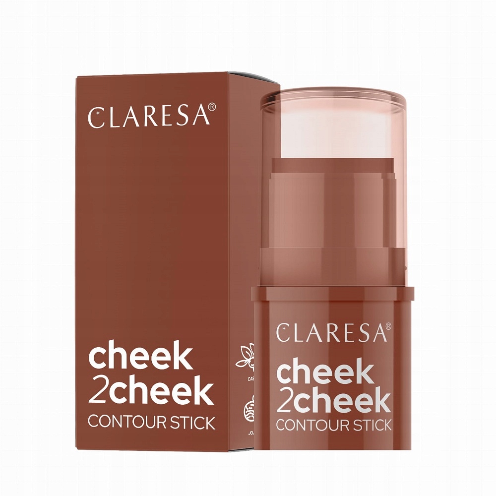 CLARESA Cheek 2 bronzer do twarzy w sztyfcie 02 Milk Choco 6g