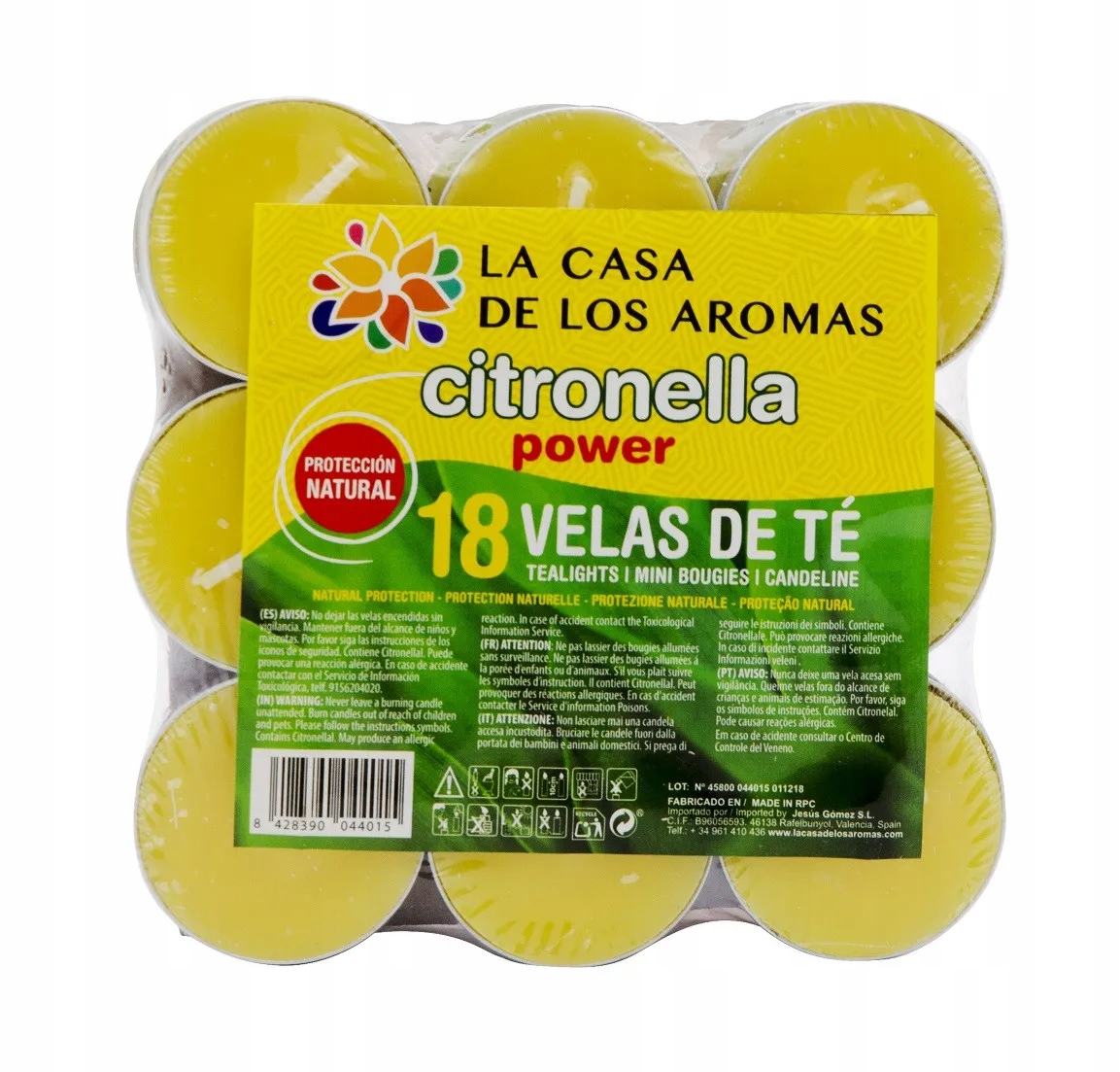 

La Casa De Los Aromas Citronella Podgrzewacz 18szt
