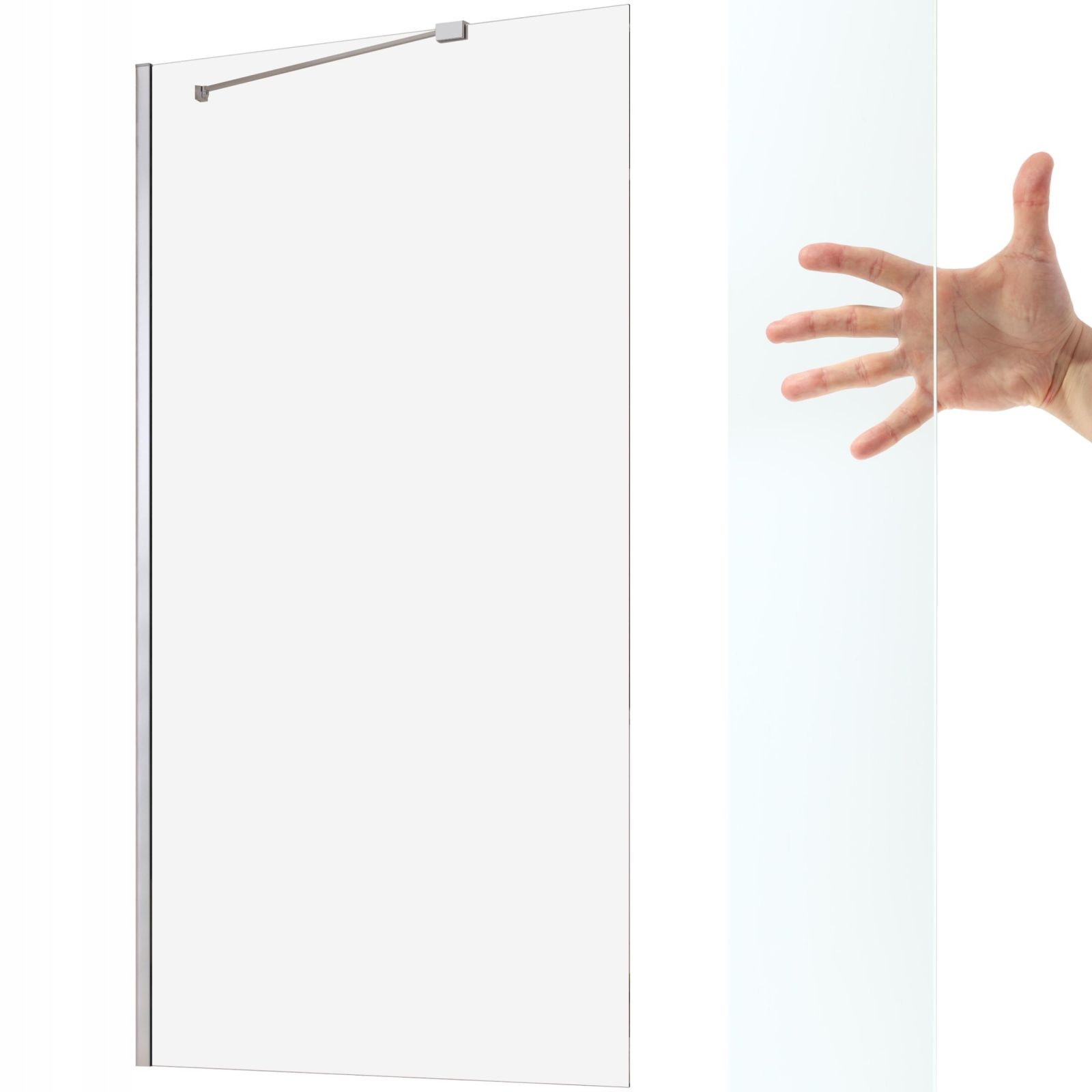 Parawan wannowy prysznic Idea Pnj 90 szkło czyste