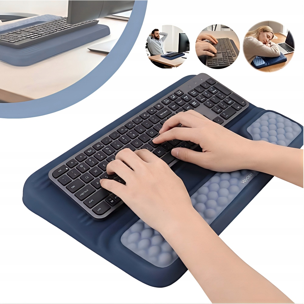Podložka pod zápěstí s nastavitelným úhlem pro Pc klávesnici Notebook 2v1