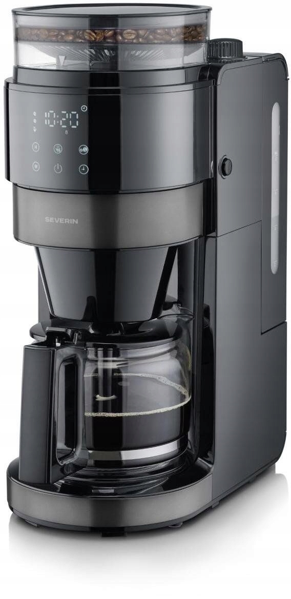 Severin Ka 4830 prelivový kávovar s mlynčekom 900W 1,25L sklenený