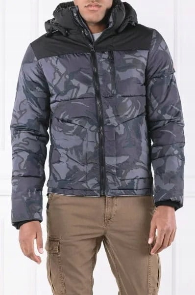 Superdry Vzorovaná Péřová Bunda (2XL)