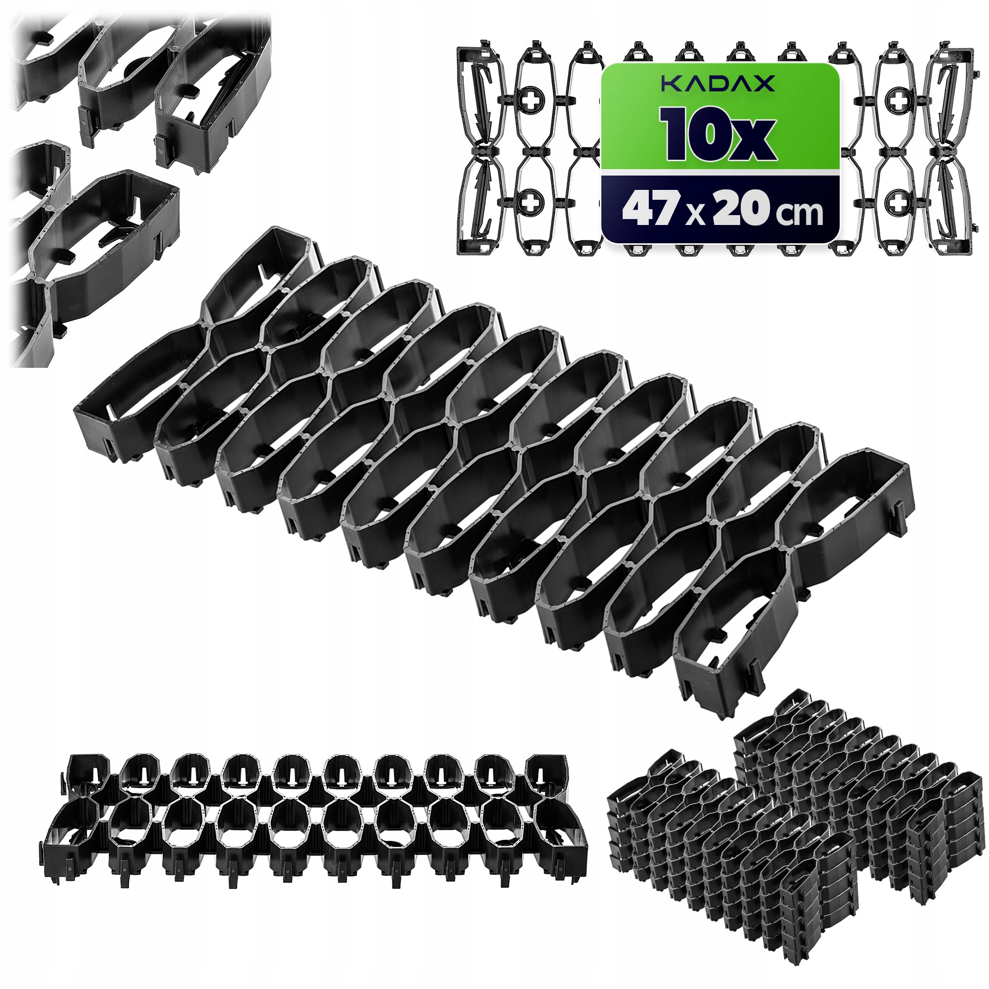 Zahradní Trávníková Mřížka Pod Robotickou Sekačku Na Oblouky 47 cm Set 10 ks