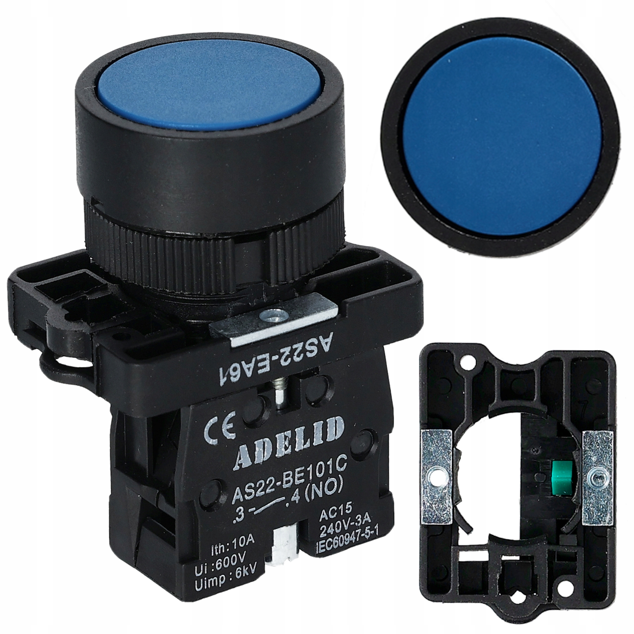 PRZYCISK STEROWNICZY NIEBIESKI XB2 EA61 FI22 NO