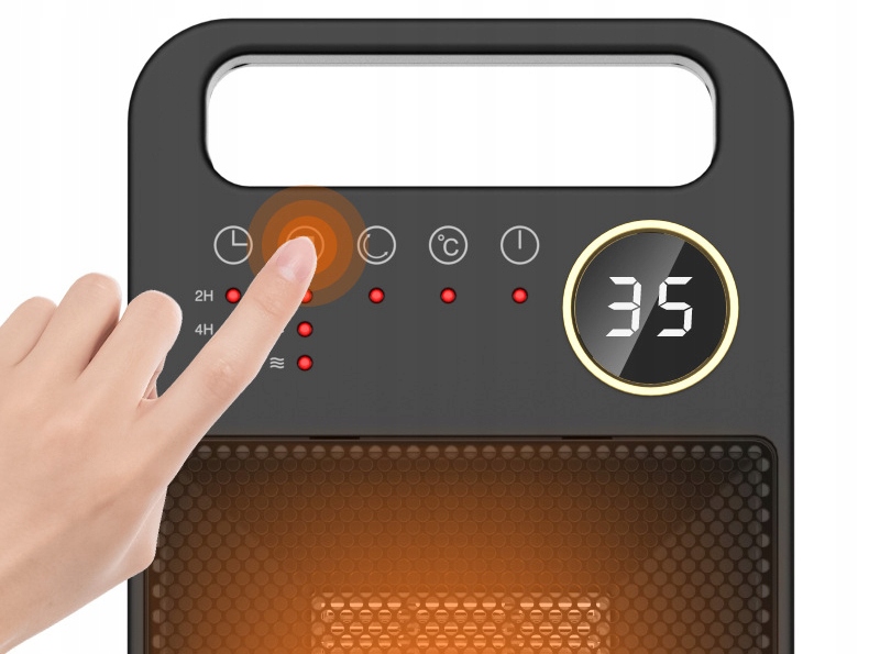 Otočný Ohřívač Termoventilátor 2000W Keramický