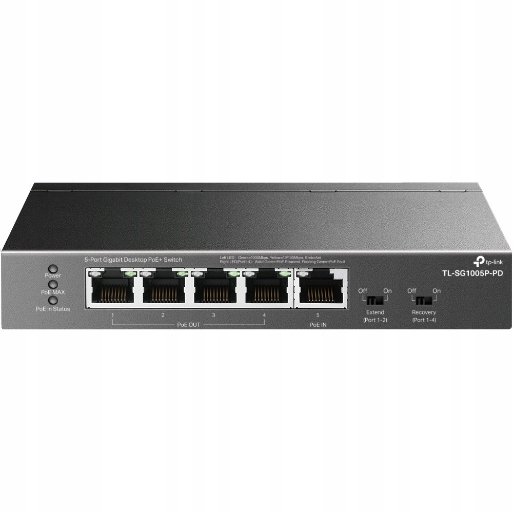 Tp-link Přepínač SG1005P-PD 5xGE (1xPoE++ 4xPoE+)