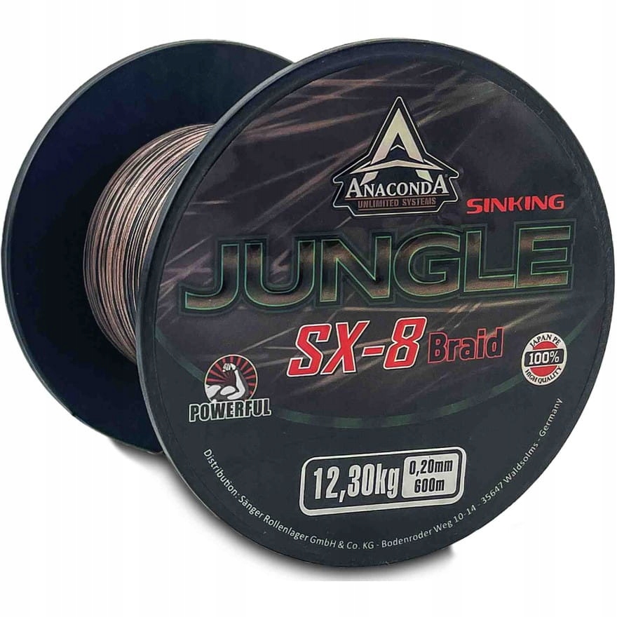 Anaconda Plecionka Jungle SX-8 Braid Sinking 0.22mm/600m