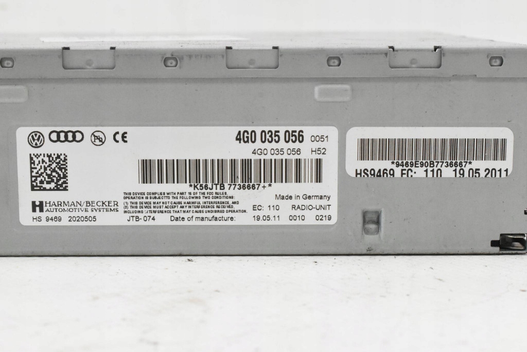 player module MMI NAVI 4G0035056 AUDI Q5 8R 08-12