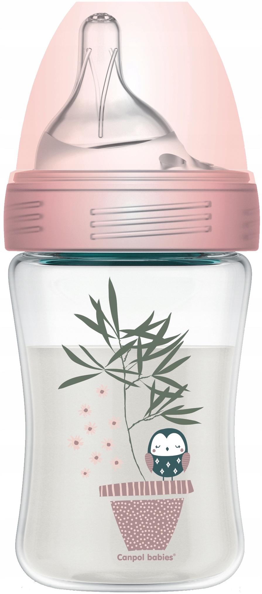 CANPOL HABERMAN BUTELKA ANTYKOLKOWA + SMOCZEK 0-6m Waga produktu z opakowaniem jednostkowym 0.14 kg