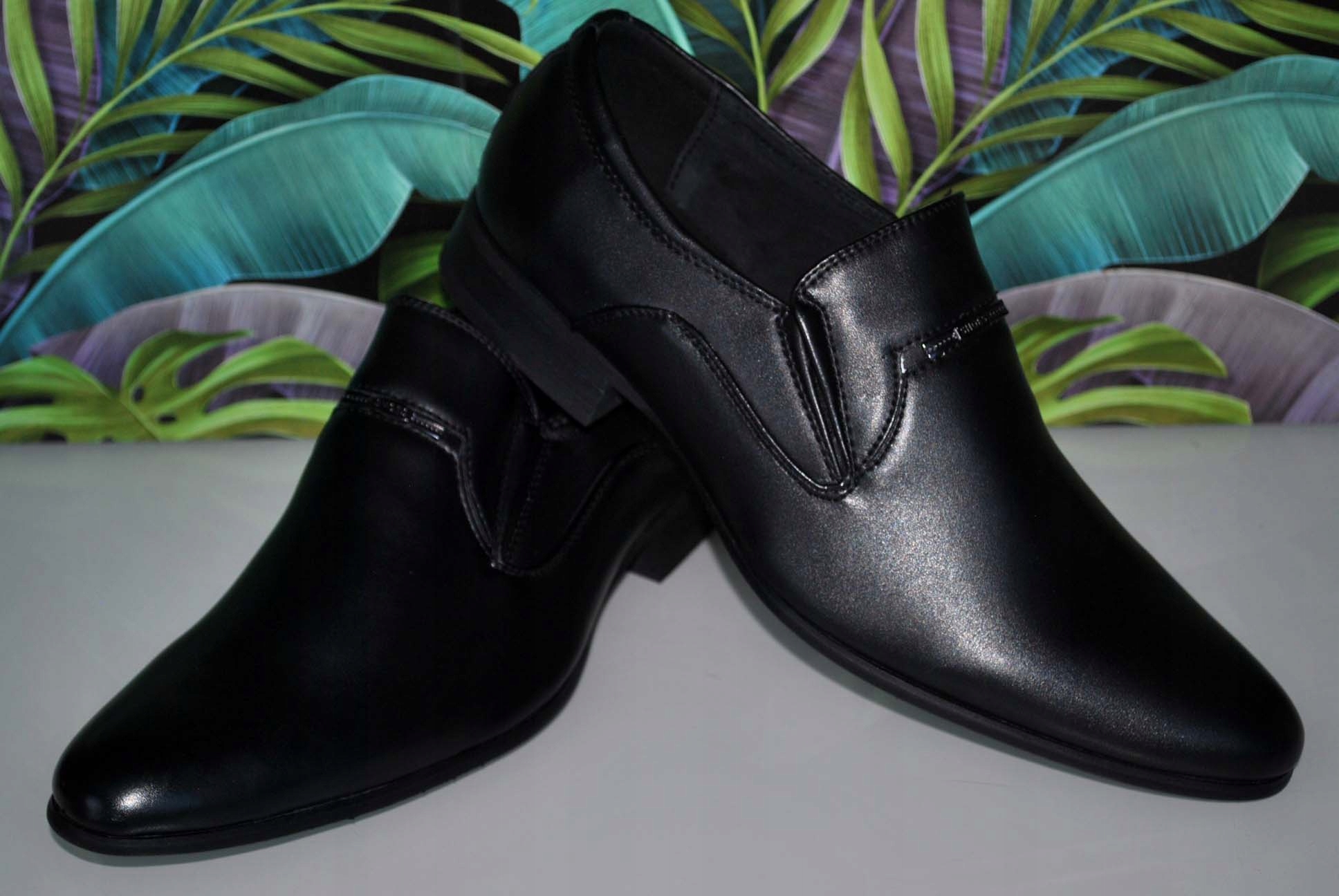 PÓŁBUTY WIZYTOWE MĘSKIE ORGINAL ELEGANT BUTY KOWBOJKA STYL CASUAL PANTOFLE Model PÓŁBUTY WIZYTOWE  IMPREZY POLL-BUTT KOWBOJKA