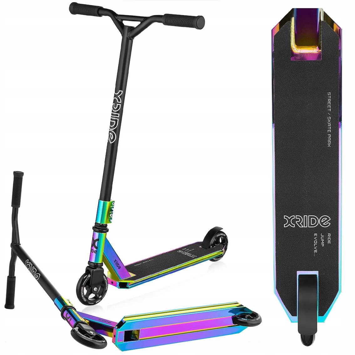 HULAJNOGA WYCZYNOWA NEONOWA ST900 DO TRIKÓW FREESTYLE MŁODZIEŻOWA XRIDE