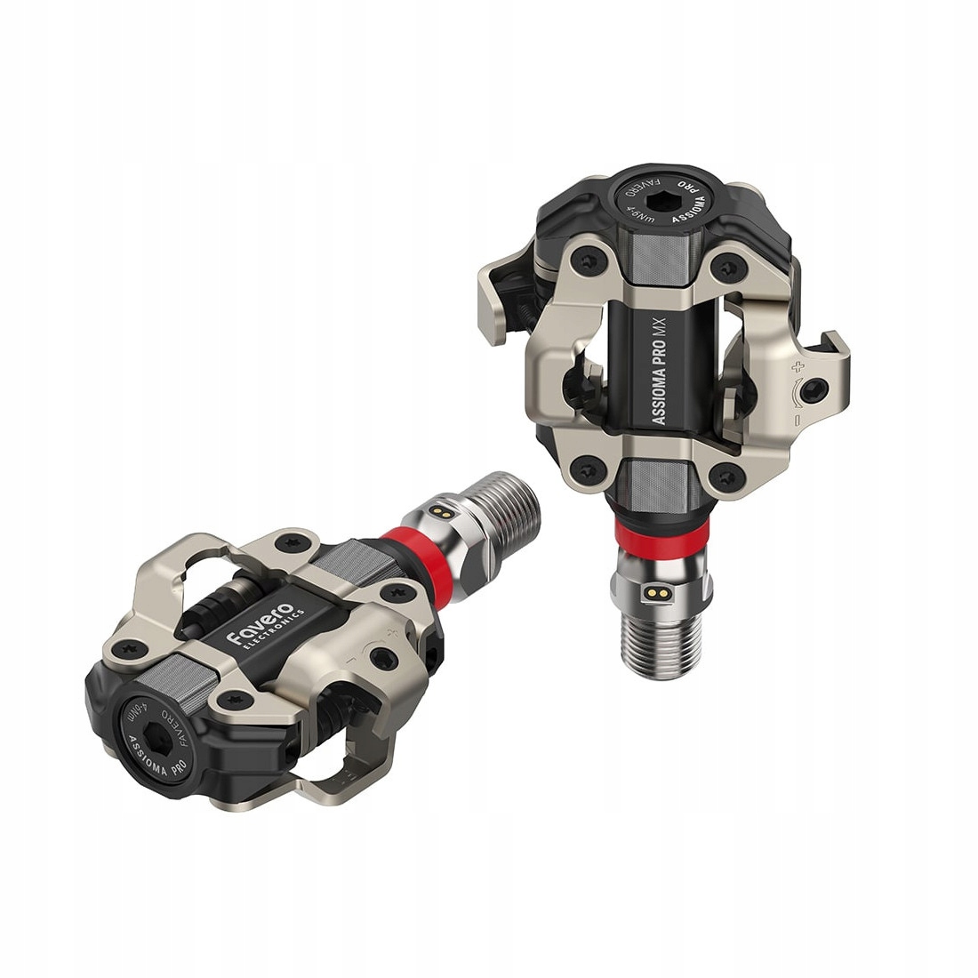 Mtb cyklistické pedály Favero Assioma Pro MX-2, oboustranné měření výkonu