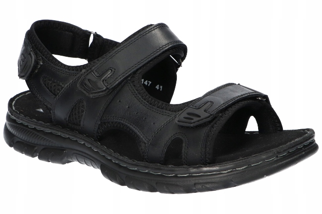 American Club CY147 Pevné Originální Nazouváky Pánské Kožené Sandály Bk 44