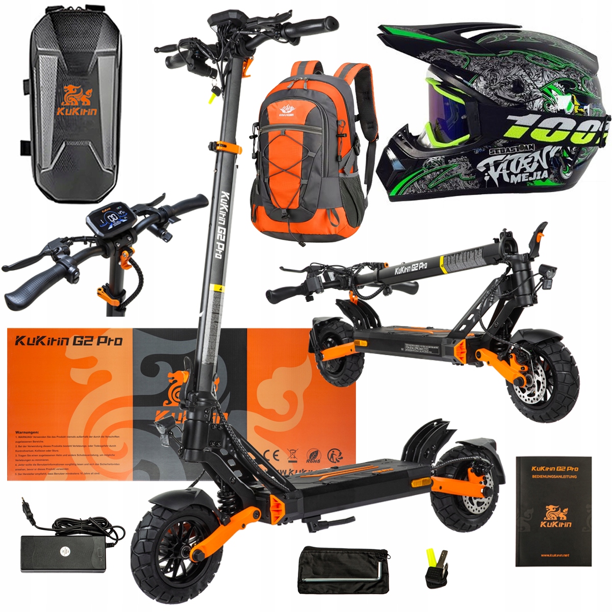 Pojazd Elektryczny KuKirin G2 Pro Abe 500w 48V 15.6AH 65KM 25KM/h +Dárek