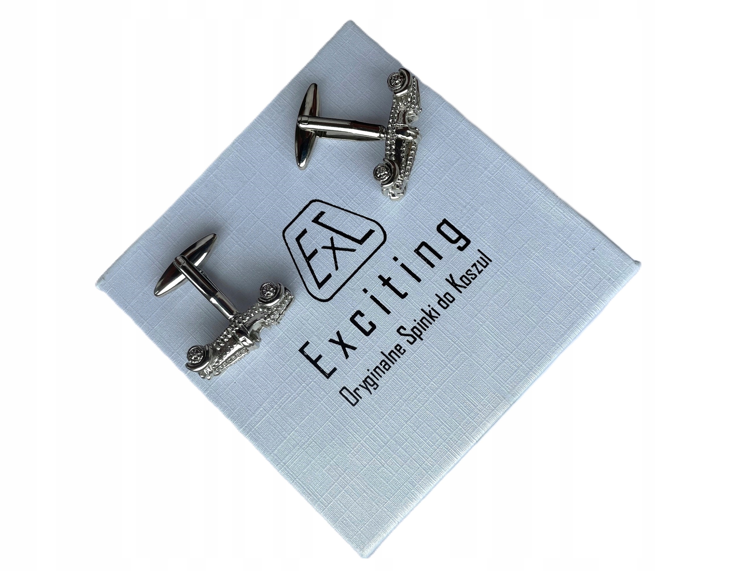 Manžetové knoflíčky Exc Formule Závodní Formule 1 Gokart Stříbrná šípová