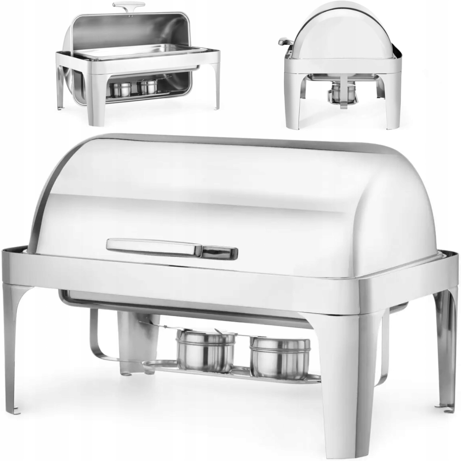 Ohřívač Pokrmů Rolltop Na Pastu, Ocelové Palivo GN1/1 Hendi