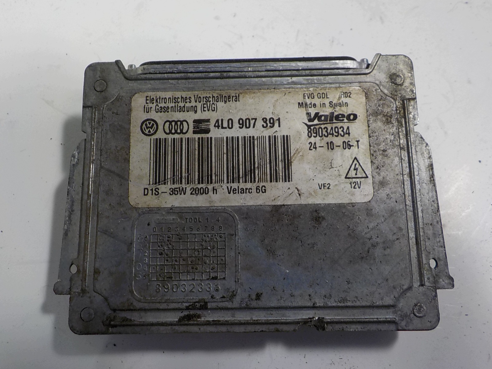 VW PASSAT B6 control unit XENON 4L0907391 89034934