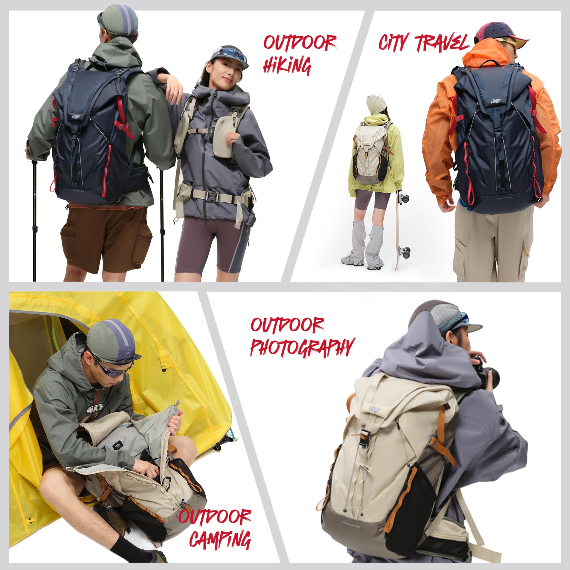 VSGO Plecak Outdoor Na Aparat Fotograficzny 35L Do Fotografii Podróży — miniatura 8
