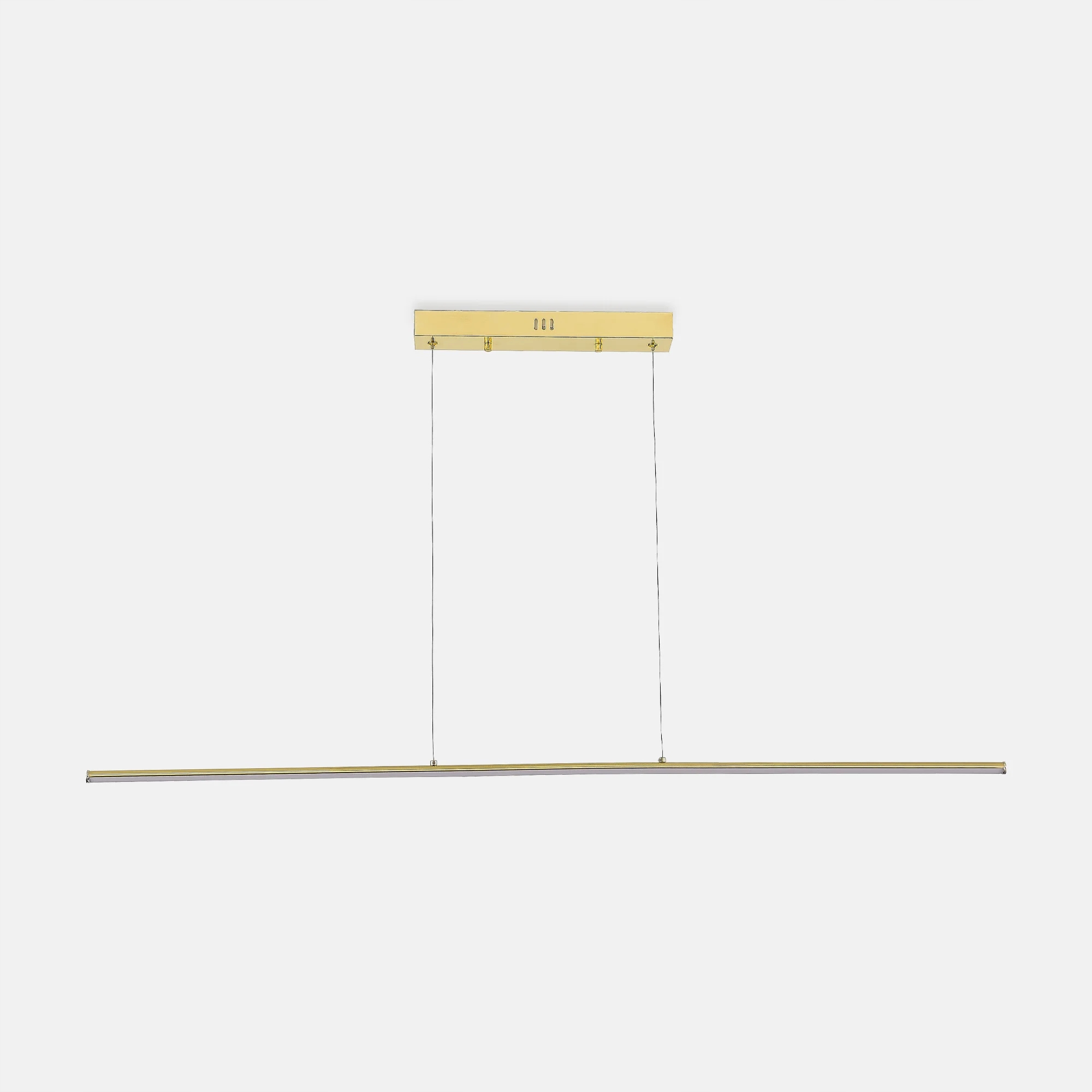 Závěsná lampa s štíhlou, lineární konstrukcí nad konferenční stůl Esero IP20