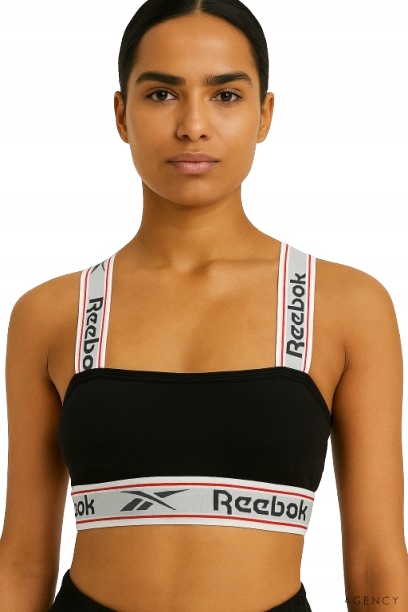 Reebok Stanik Sportowy Czarny Grube Ramiączka Xs I1P