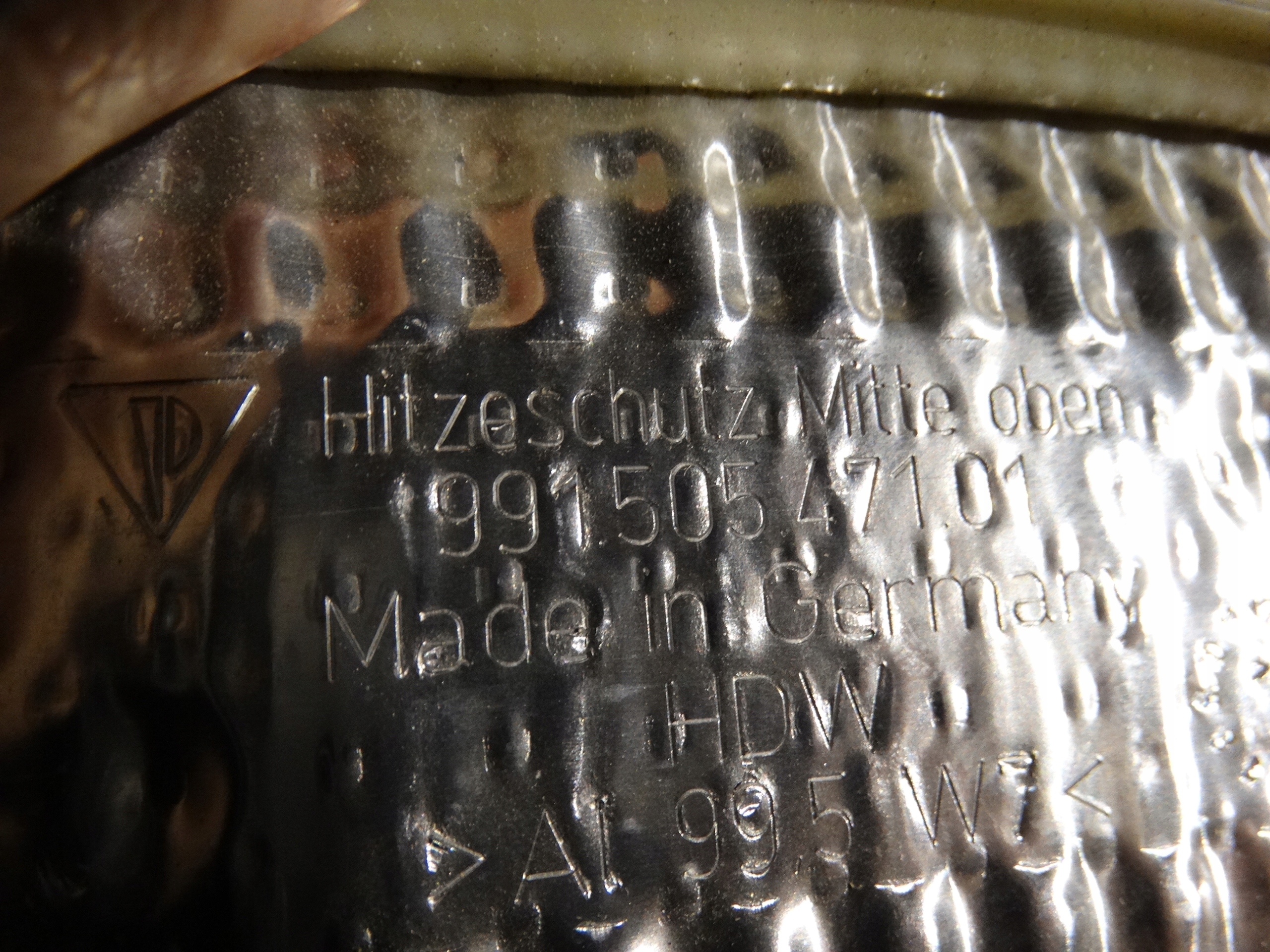 IDEALNA BLENDE ABDECKUNG TERMICZNA PORSCHE 991 1