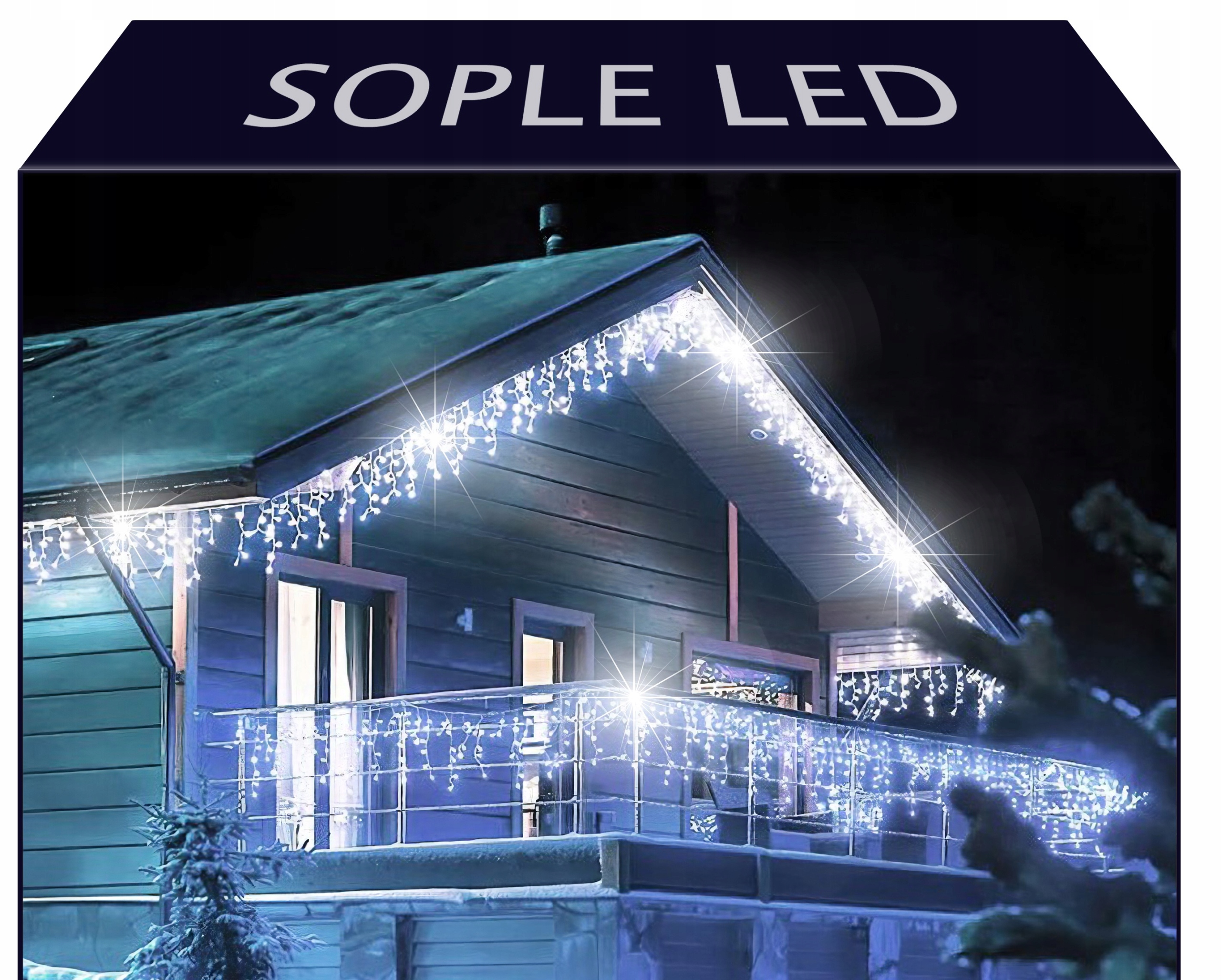 

Kurtyna Sople 300 Led Lampki Girlanda Zewnętrzne