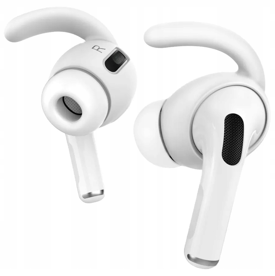 

Białe Gumki Nakładki do Apple Airpods Zaczep