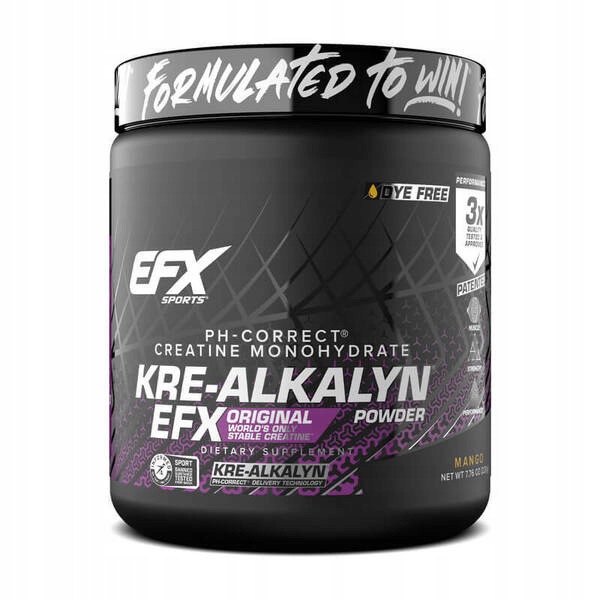 Efx Sports Kreatin Kre-Alkalyn Efx prášek, mango, prášek, 220 g